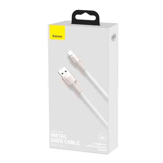 Кабель Baseus Cafule Series Metal Data Cable USB to Type-C 66W 1m White Одеса