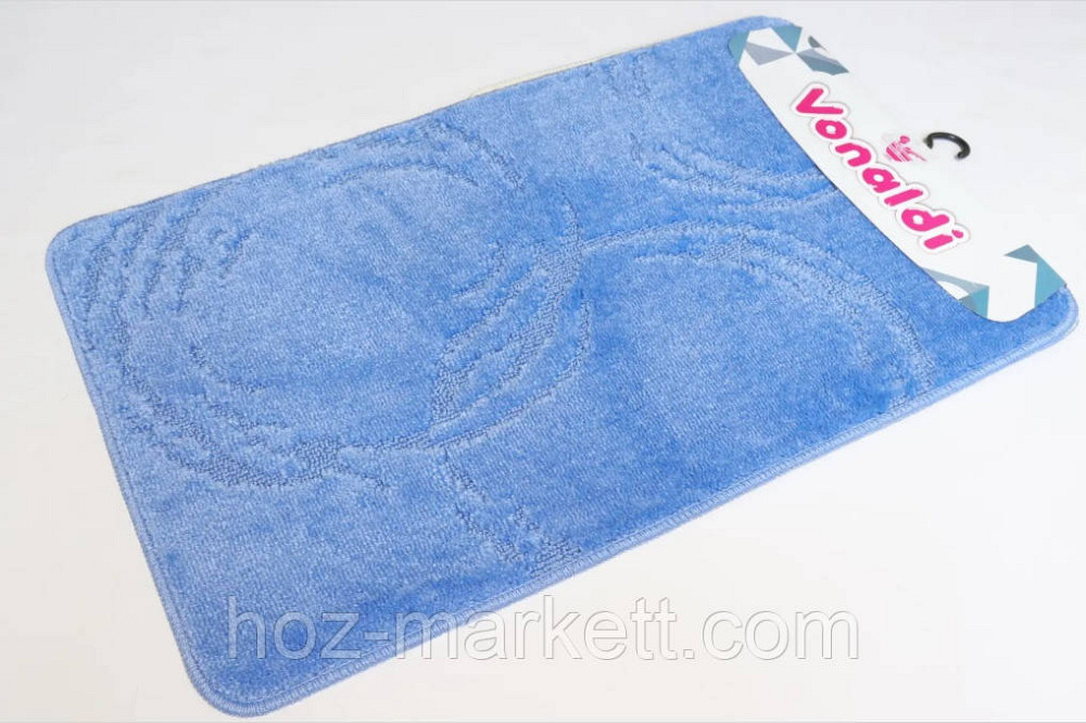 Коврики в ванную и туалет голубой производство Турция 80 х 50 см и 50 х 40 см Харьков - изображение 1