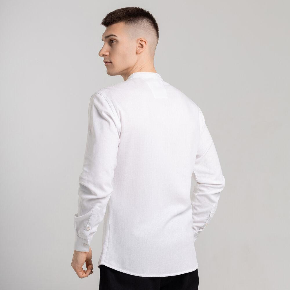 Мужская рубашка белая с длинным рукавом Pobedov Orion Киев - изображение 6