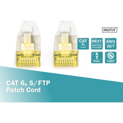 Патч-корд 20м, CAT 6a S-FTP, AWG 26/7, Cu, LSZH, gray Digitus (DK-1644-A-200) Винница - изображение 3