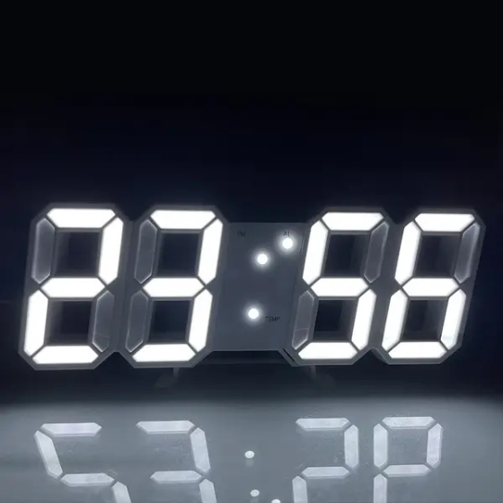Багатофункціональний настінний/настільний LED годинник 20330 Луцьк