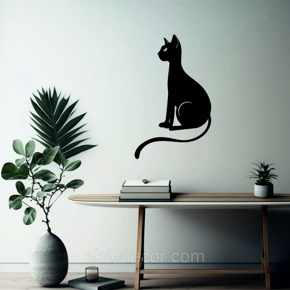 Декоративне настінне 3D Панно «Кіт» Декор на стіну з об'ємом Київ - фото 2