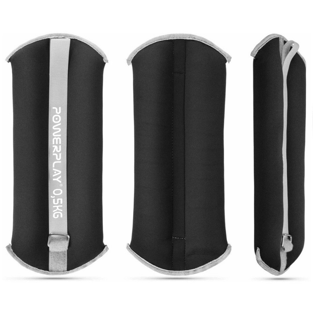 Обважнювачі-манжети для ніг та рук PowerPlay PP-4349 Ankle/Wrist Weights (2шт.*0.5 kg) (пара) Чорні Кам'янське - фото 6