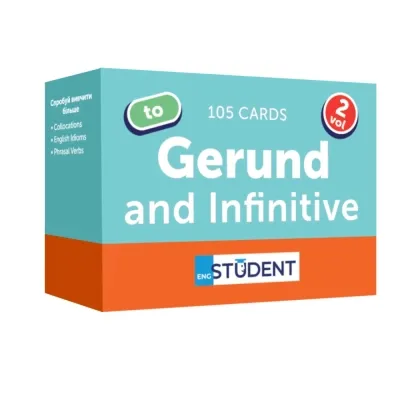 Обучающий набор English Student Карточки для изучения английских слов Gerund and Infinitive vol.2 (укр.) (591225994) Винница - изображение 1