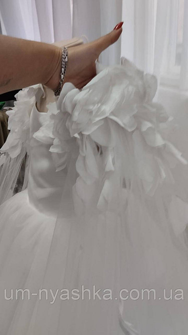 Длинное белое платье на рост 130-146 Кривой Рог - изображение 2