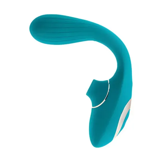 Вібратор S Pleasures Dual Suction - Turquoise Львів