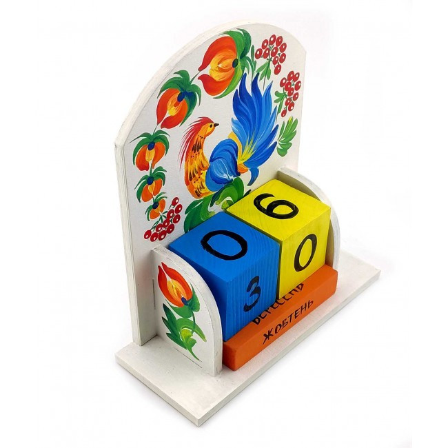 Календар на столі дерев'яні Птах незалежності Київ - фото 3