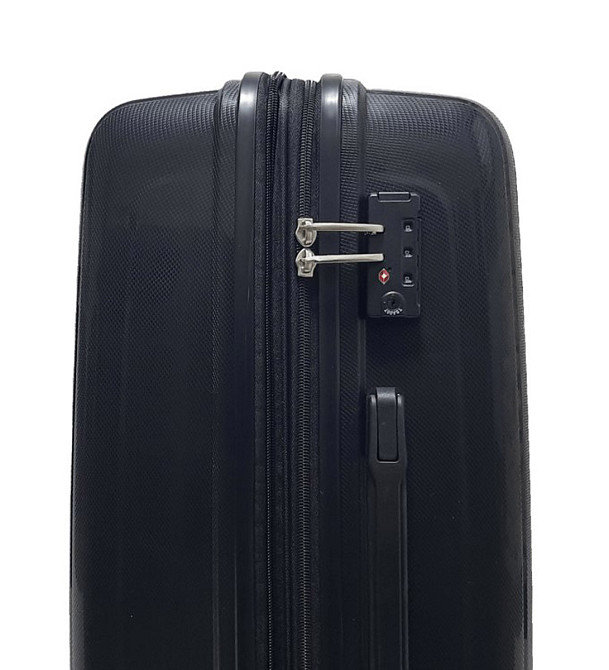 Чемодан пластиковый AIRTEX 241 большой 78 см черный Киев - изображение 4