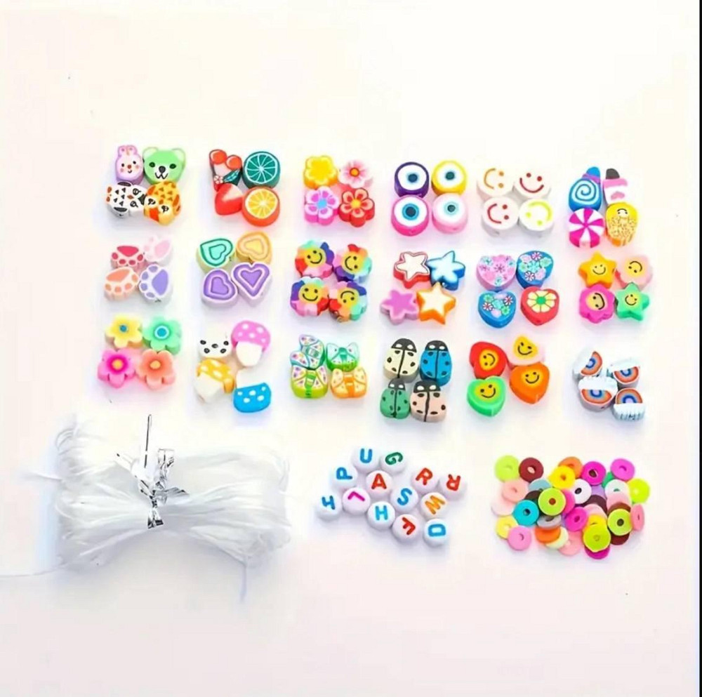 Набір для створення браслетів і прикрас, 2000 намистин Київ - фото 1