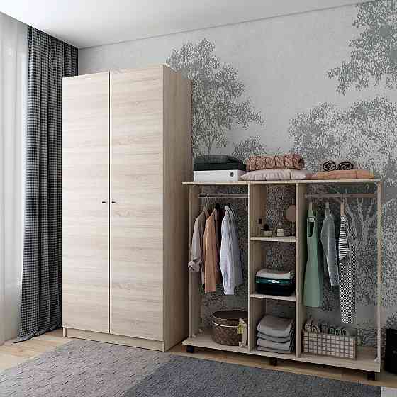 Гардеробная стойка Doros Д3 130х40,1х121 см Дуб сонома (DRS-011425) Львов