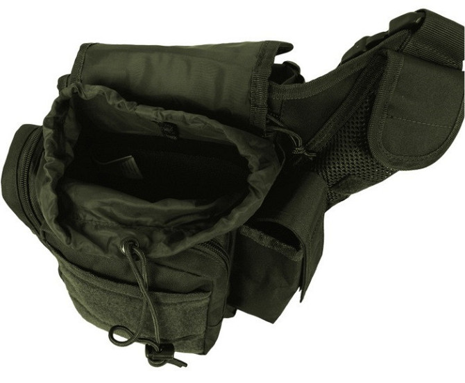 Багатофункціональна Сумка через плече 7 літрів Mil-Tec від Sturm "Molle Gray" (13726501) Olive Нововолинськ - фото 7