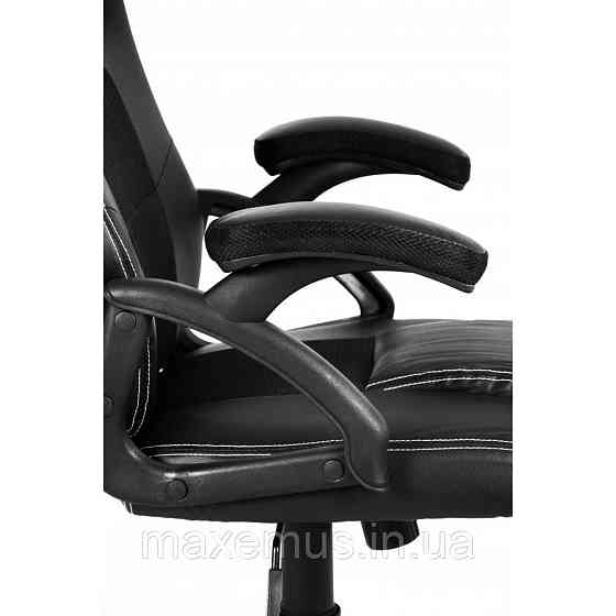 Геймерское игровое кресло bonro BN-2022S кресло геймерское для подростка компьютерное для дома черное Мостиська