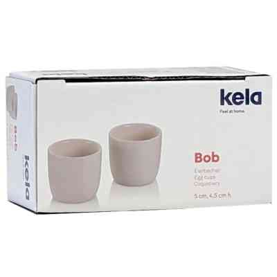 Аксессуар кухонный Kela Bob, підставок для яєць 5 х 4,5 см, 2 шт, порцелянові, бежеві (12118) Винница