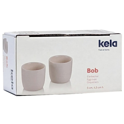 Аксессуар кухонный Kela Bob, підставок для яєць 5 х 4,5 см, 2 шт, порцелянові, бежеві (12118) Винница - изображение 2