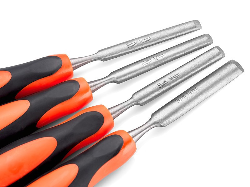 Набор стамесок полукруглых (10, 12, 14, 16 мм) Sturm 1063-02-S4 (читать описание) Ровно - изображение 3