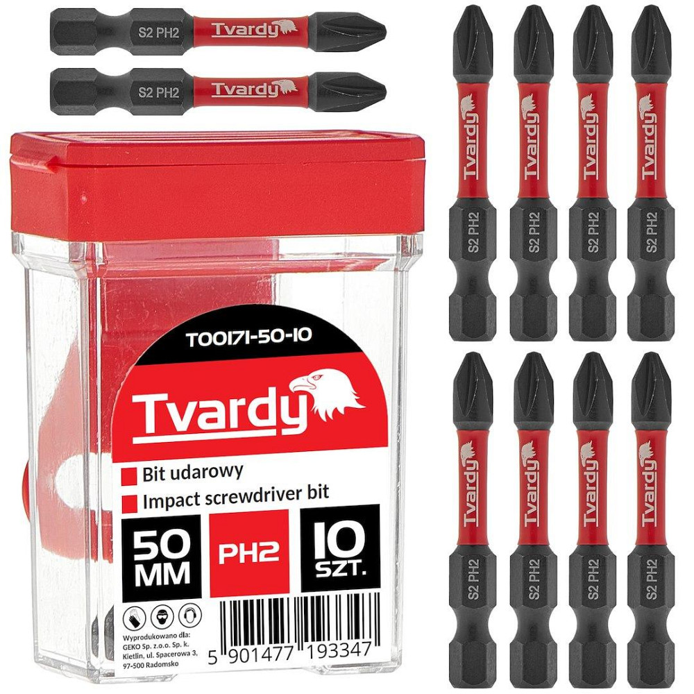 Біта ударна "Tvardy" Philips Ph2 x 50мм Стрый - изображение 1