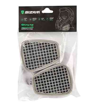 Sizam комплект фільтрів для респіратора напівмаски Profiltr 6051 A1, арт. 35025 Рівне