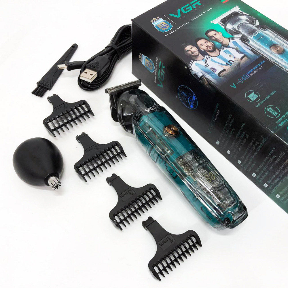 Машинка для стрижки волос с акамулятором VGR, Электрическая машинка с насадкой для бороды WF-79 Львов - изображение 3