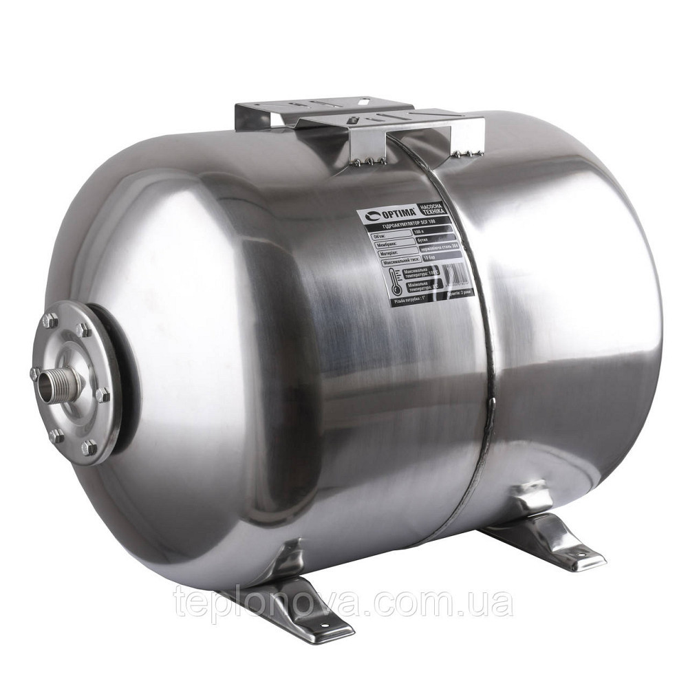 Гидроаккумулятор 100л OPTIMA 10bar гор. нержавейка Черновцы - изображение 3