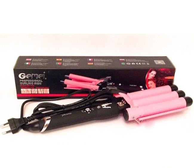Потрійна плойка для волосся Gemei GM 1956 Вінниця - фото 1
