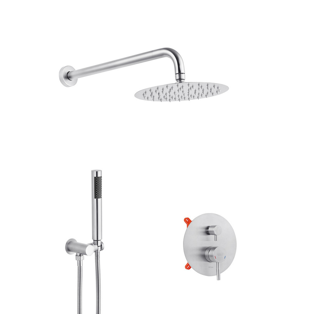 Набор 3 в 1 душевая система Kroner Edelstahl Klassisch-ESG082 + смеситель Edelstahl Klassisch-ESG010 + Киев - изображение 2