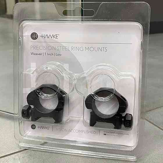 Кільця Hawke Precision Steel, 25.4 мм, Low, на Weaver / Picatinny (23000) Solmir Київ