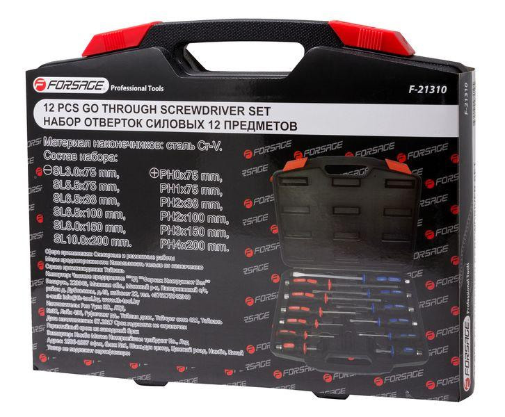Набор отверток силовых ударных магнитных12 предметов (SL: 6.5х38,3х75,5.5х75,6.5х100,8.0х150,10х200мм PH: Одесса - изображение 8