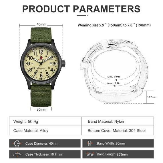 Мужские тактические наручные часы Cheetah Command (Зеленый) Винница - изображение 6
