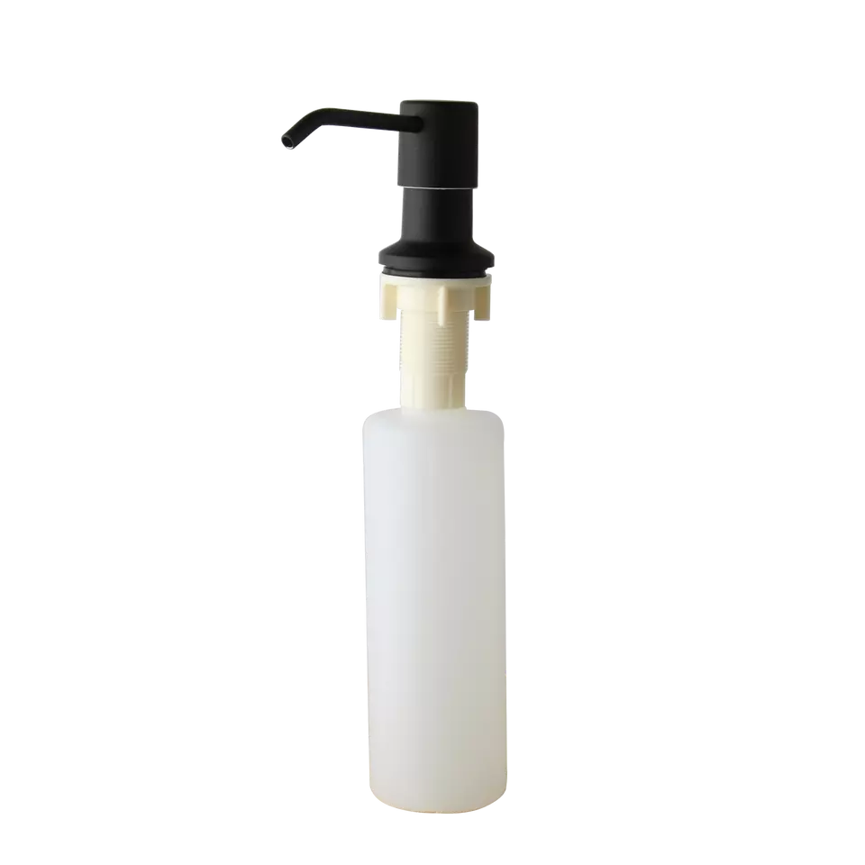 Дозатор диспенсер врезной 300 мл для жидкого мыла и моющих средств встраиваемый в мойку Черный Каменец-Подольский - изображение 1