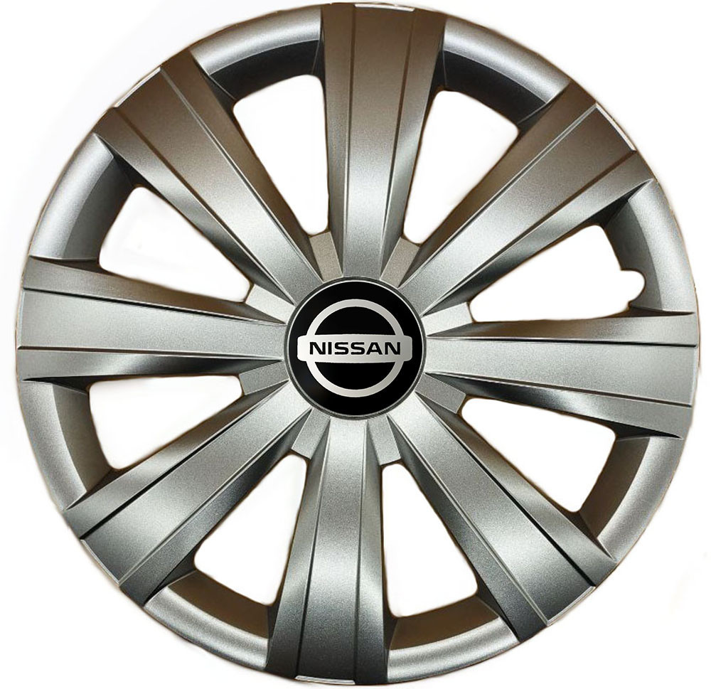 Автомобильные модельные колпаки R15 Nissan 328 4шт, SJS, серебряные Киев - изображение 1