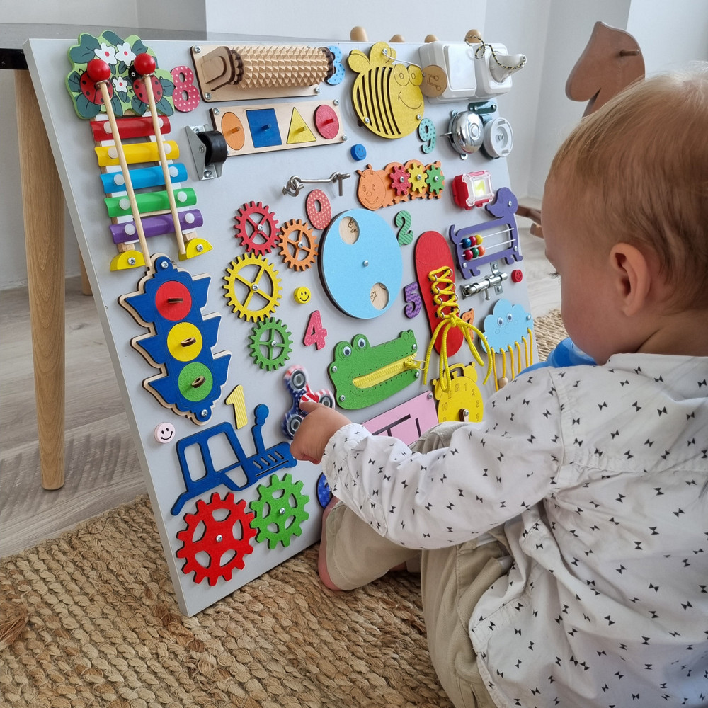 Бізіборд Розвивальна дошка 50х60 унісекс Розвивальну дошку для дітей від 6 місяців для розвитку дрібної моторики Тернопіль - фото 1