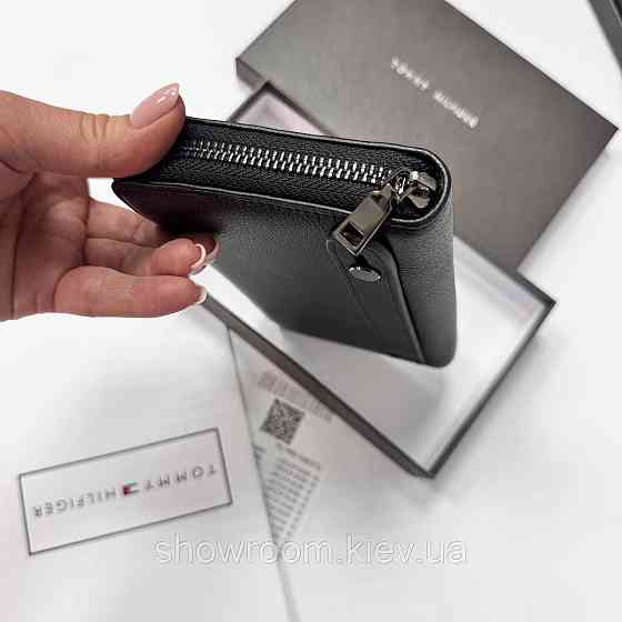 Шкіряний брендовий гаманець клатч TH (6613) Київ