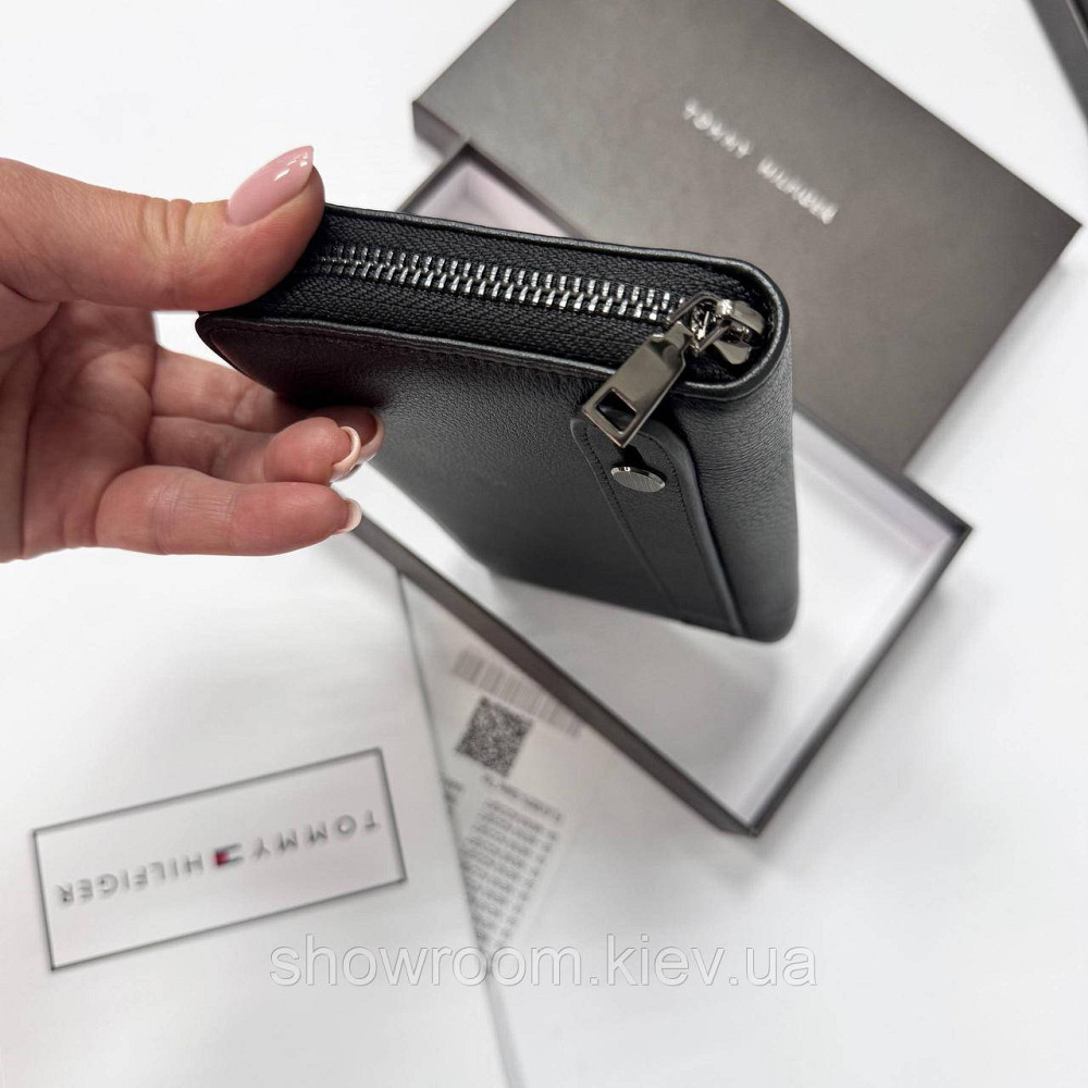 Шкіряний брендовий гаманець клатч TH (6613) Київ - фото 4