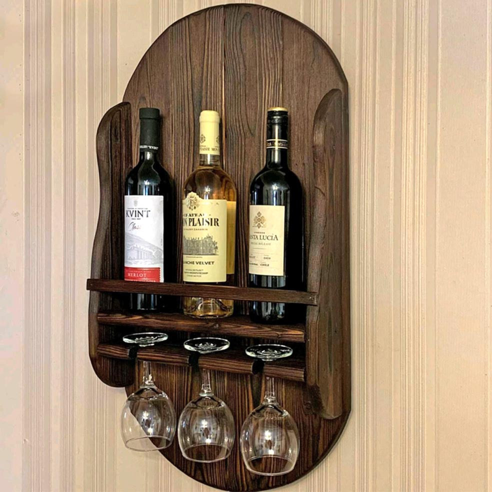 Настінна винна полиця "Тесіо" робуста Миколаїв - фото 1