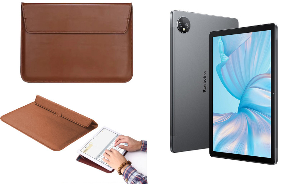 Чохол-конверт VitoCase для Blackview Tab 80, з функцією підставки для планшета Коричневий Київ - фото 1