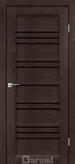 Двери межкомнатные Даруми Версаль венге панга стекло черное Киев