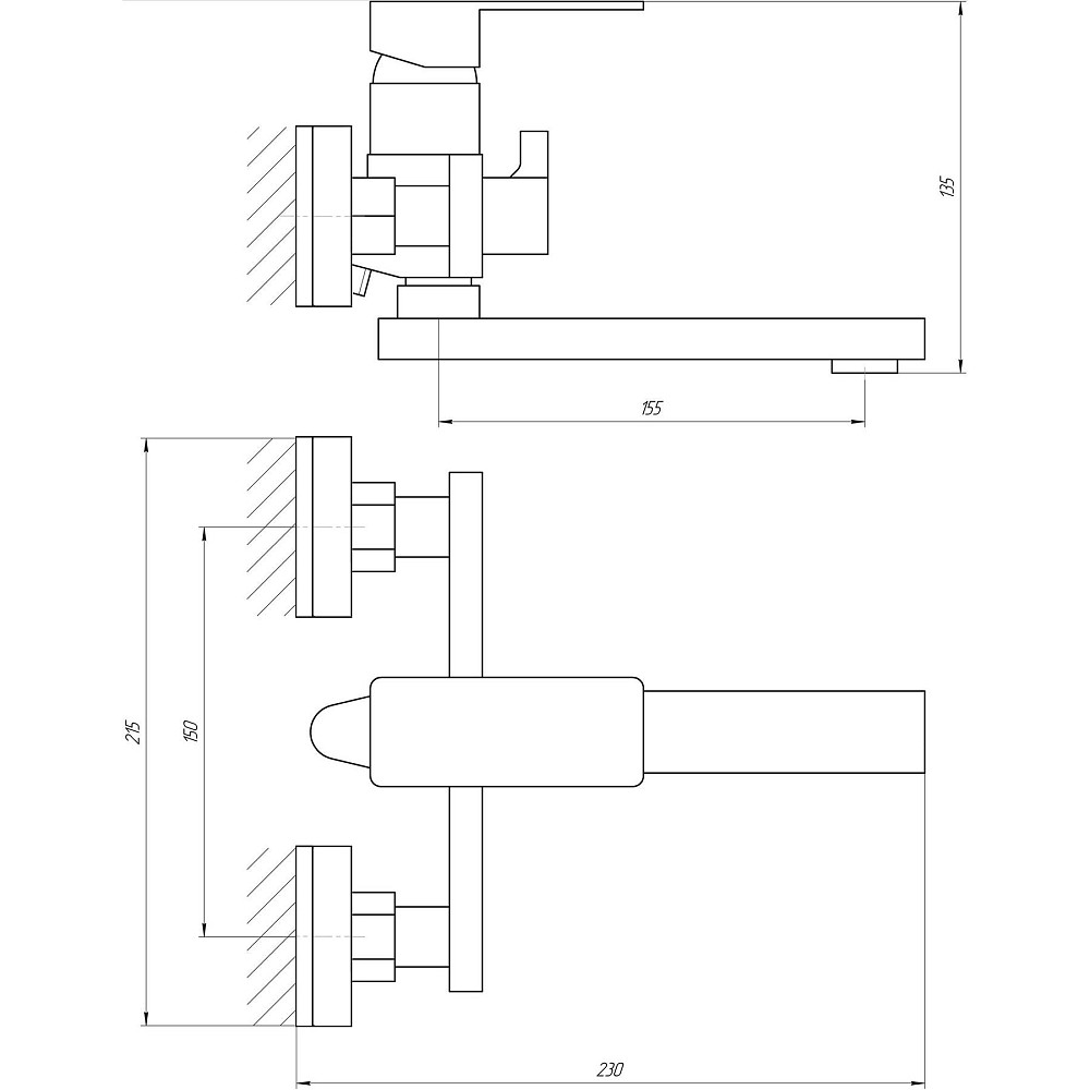 Змішувач для ванни Globus Lux Milano GLM-0102N Луцк - изображение 8