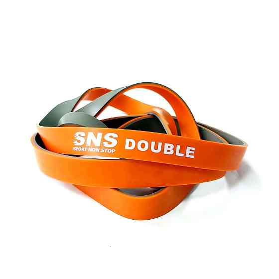 Еспандер стрічка-кільце подвійний SNS 145-22-DOUBLE Вишнёвое