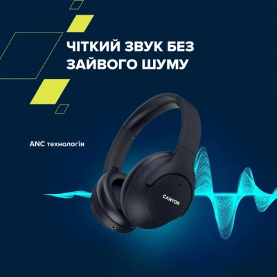 Навушники Canyon OnRiff 10 ANC Bluetooth Black (CNS-CBTHS10BK) Вінниця - фото 2