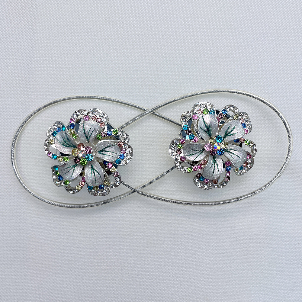 Магніти для штор та гардин "Flowers" набір 2 шт Різнокольоровий (81-241) Київ - фото 5