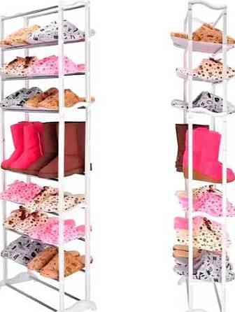 Компактная этажерка для обуви на 10 ярусов органайзер Полка для обувы. Харьков