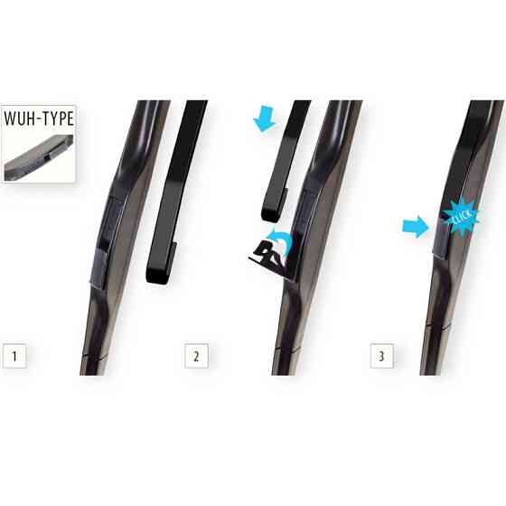 Щітка oximo hybrid 450мм під гак 9мм двірника Мукачево