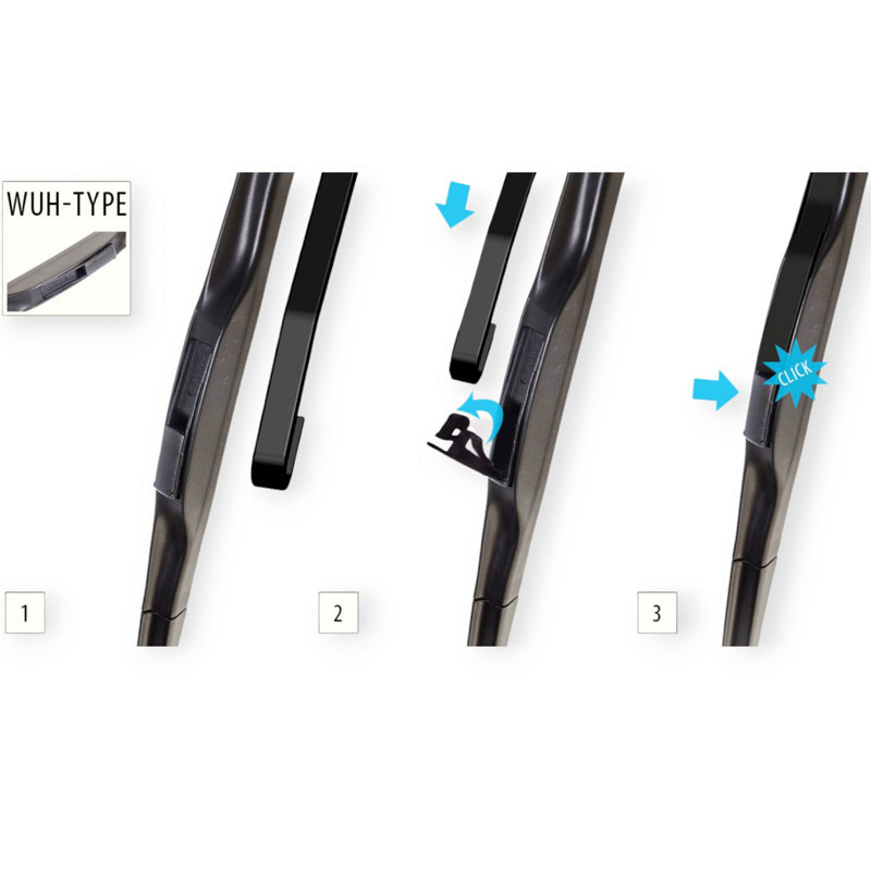 Щетка oximo hybrid 450мм под крюк 9мм дворника Мукачево - изображение 5