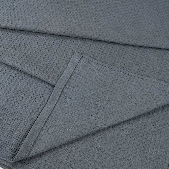 Простирадло-покривало вафельне GM TEXTILE 200х220см 220г/м2 (Сірий) Суми - фото 6