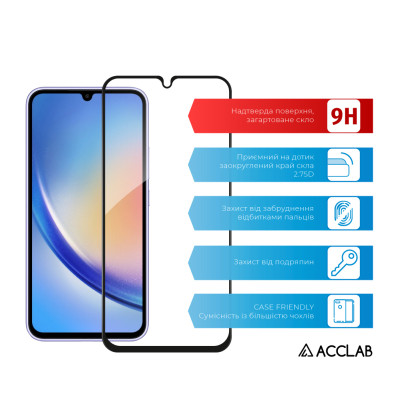 Скло захисне ACCLAB Full Glue Samsung A34 5G (1283126559808) Вінниця - фото 3