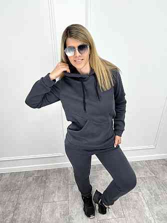 Жіночий спортивний костюм на флісі "Impuls" оптом | Батал | Розпродаж моделі Графіт, 50-52 Київ