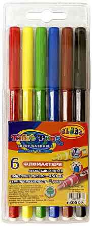 Фломастери 6 кол. "Class""Легке змивання" Premium, 2706C, шт Київ