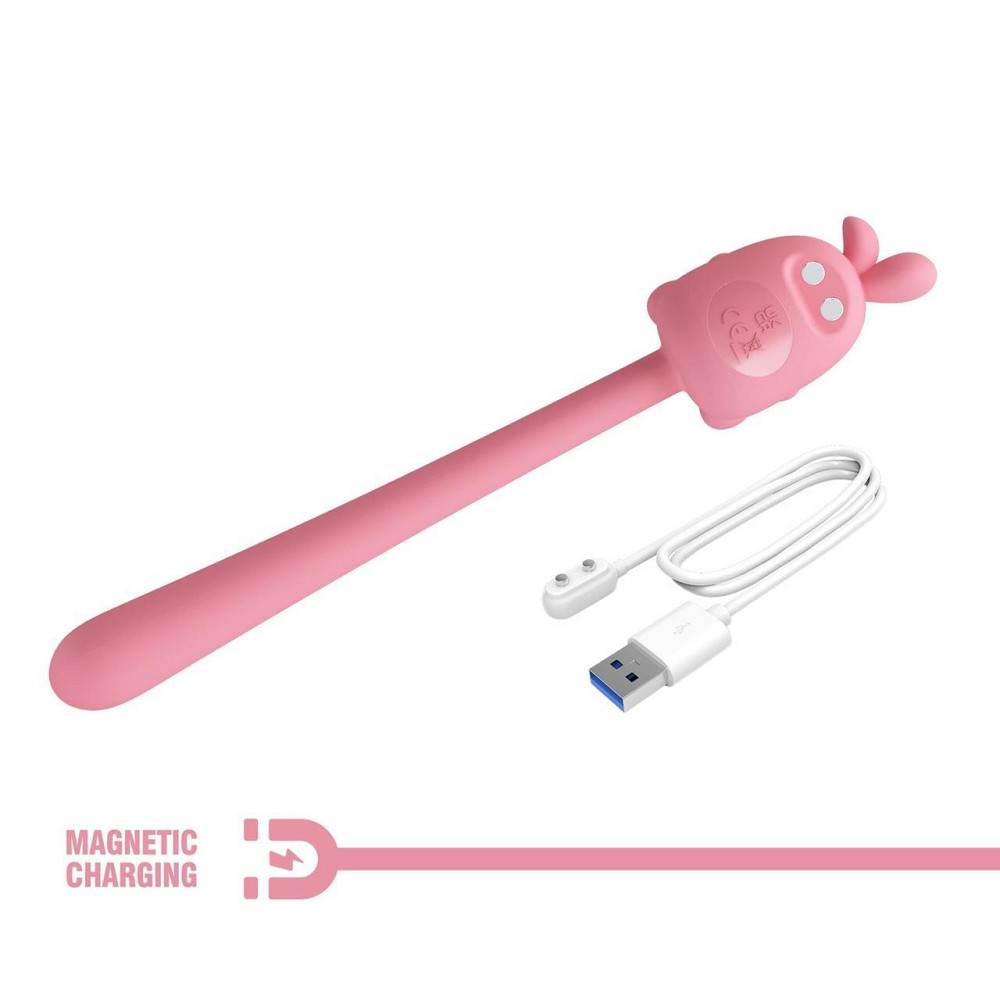 Вібратор CUTE BUNNY, Flirting Stick, 7 vibration functions, Magnetic USB charging Sex Aura Київ - фото 10