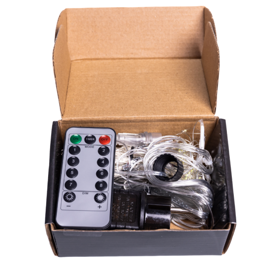 Новорічна гірлянда Хвойна лапа 3х2 м 400 LED Біле світло D400LED2MW Коломыя