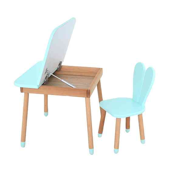 Детский стол 04-025B-DESK, со стульчиком, голубой Винница
